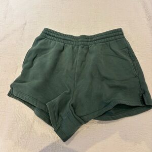 Abercrombie Green Sweat Shorts